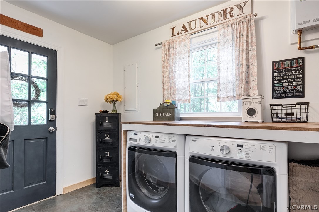 2340 Pathfinder Circle Richmond, VA 23294 - Photo 10 of 23 a view of a kitchen with a window and washer