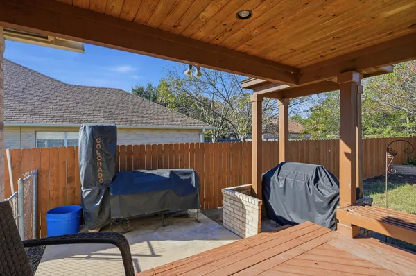 a view of porch with seating space
