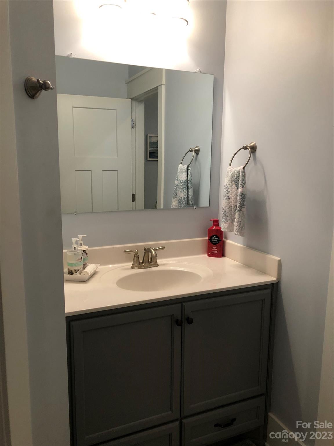195 Thomas Road Clover, SC 29710 - Photo 23 of 45 a bathroom with a sink and a mirror