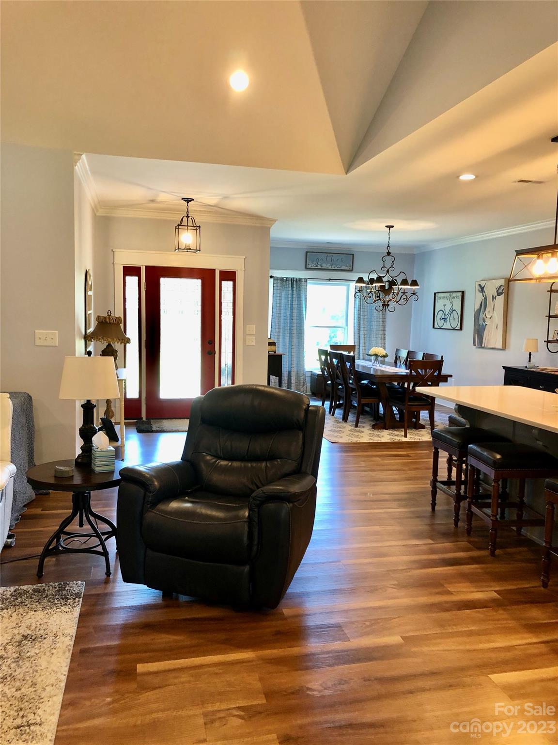 195 Thomas Road Clover, SC 29710 - Photo 26 of 45 a living room with furniture and a wooden floor