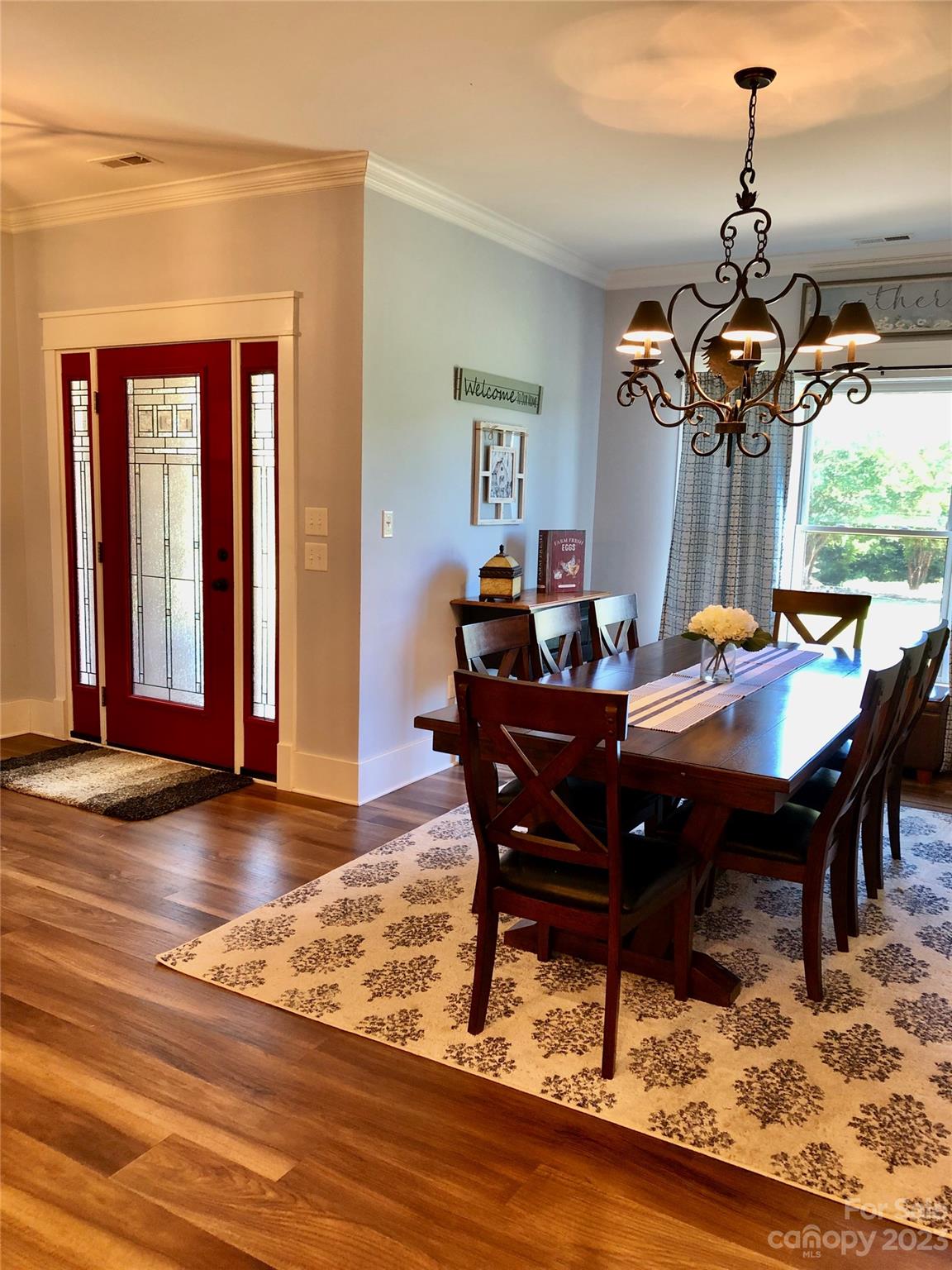 195 Thomas Road Clover, SC 29710 - Photo 6 of 45 a view of a dining room with furniture window and wooden floor