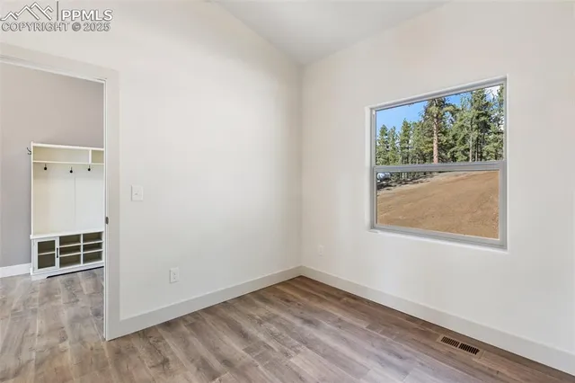 a view of an empty room