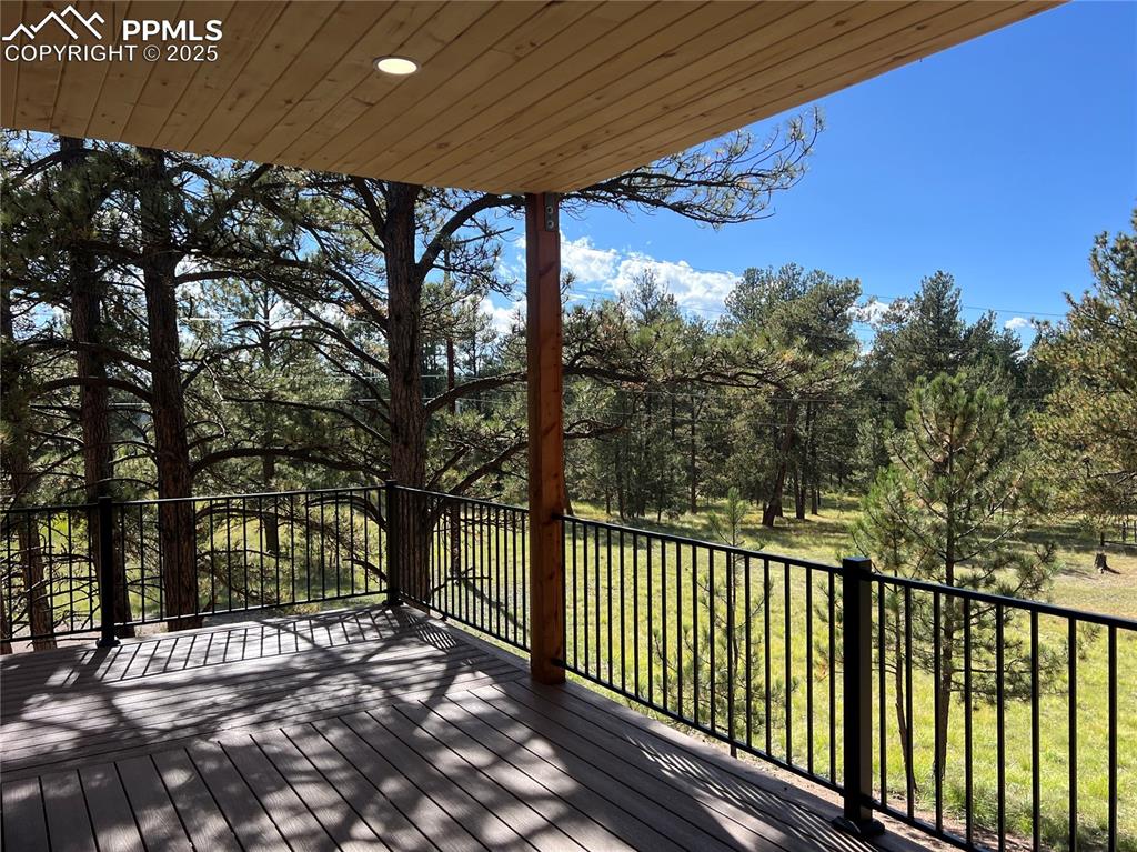 240 North Mountain Estates Road Florissant, CO 80816 - Photo 34 of 48 a view of a porch