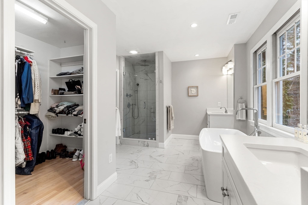11 Barnside Road Boxford, MA 01921 - Photo 28 of 42 a bathroom with a sink toilet and shower