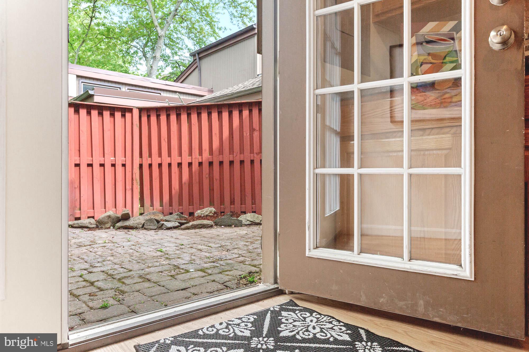 11241 Crystal Run, Unit B289 Columbia, MD 21044 - Photo 16 of 33 PATIO GATE TO BACK ENTRY* LOCKS FOR FRENCH DOORS