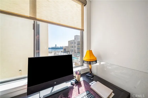 a view of a closet with storage