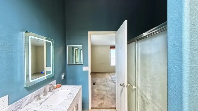 a view of a livingroom with a chandelier