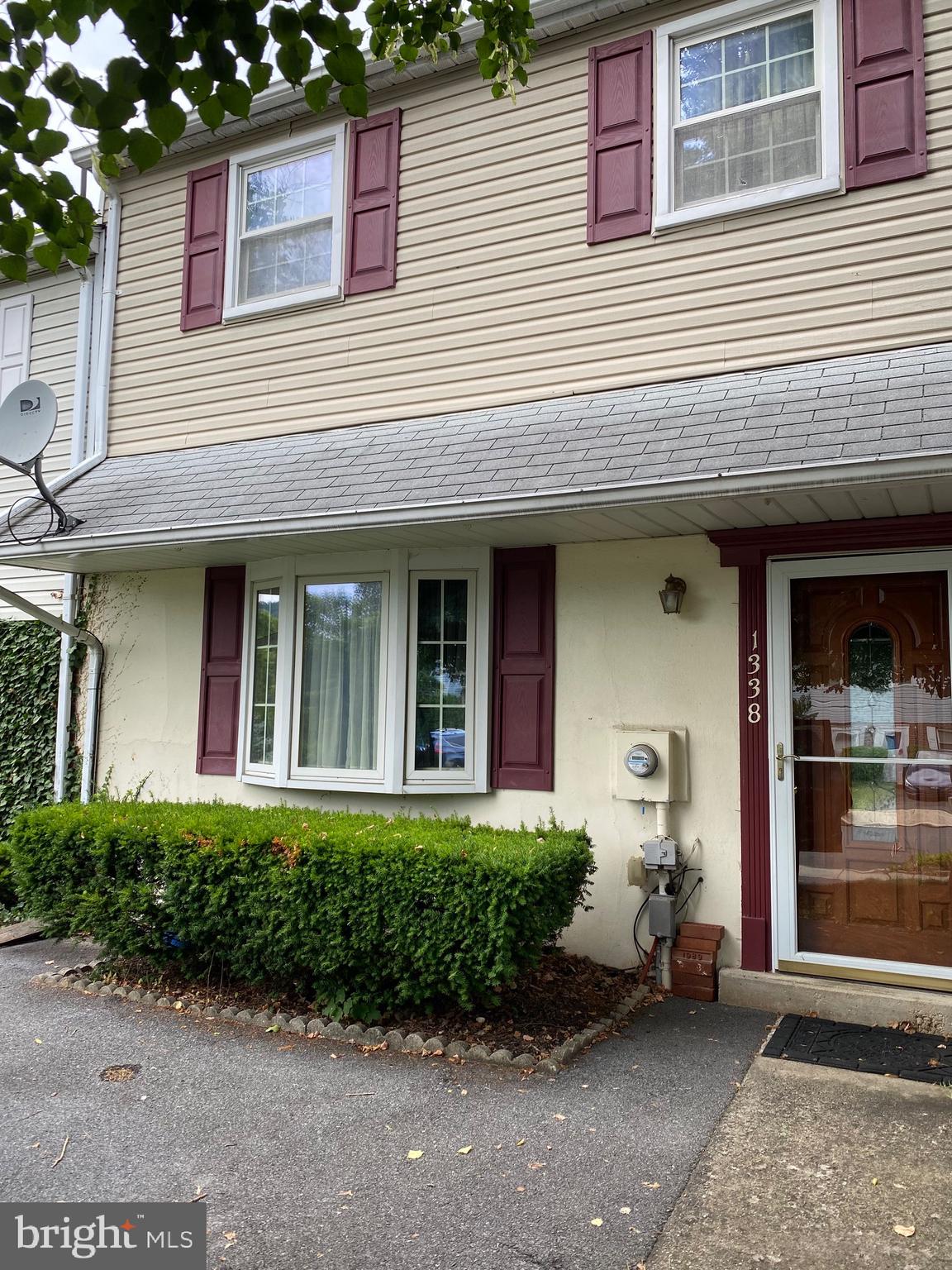 a front view of a house