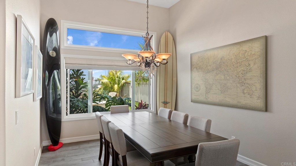 608 Crest Drive Encinitas, CA 92024 - Photo 7 of 25 a view of a dining room with furniture window and outside view