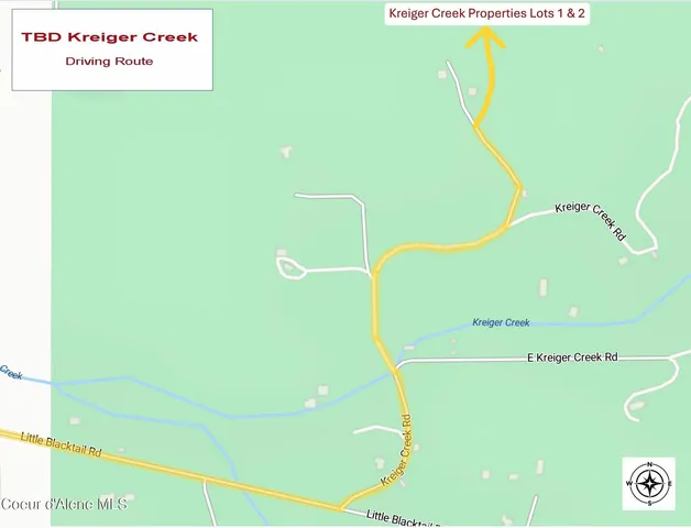 $335,000 | Tbd Tbd Kreiger Creek Road, Careywood, ID 83809