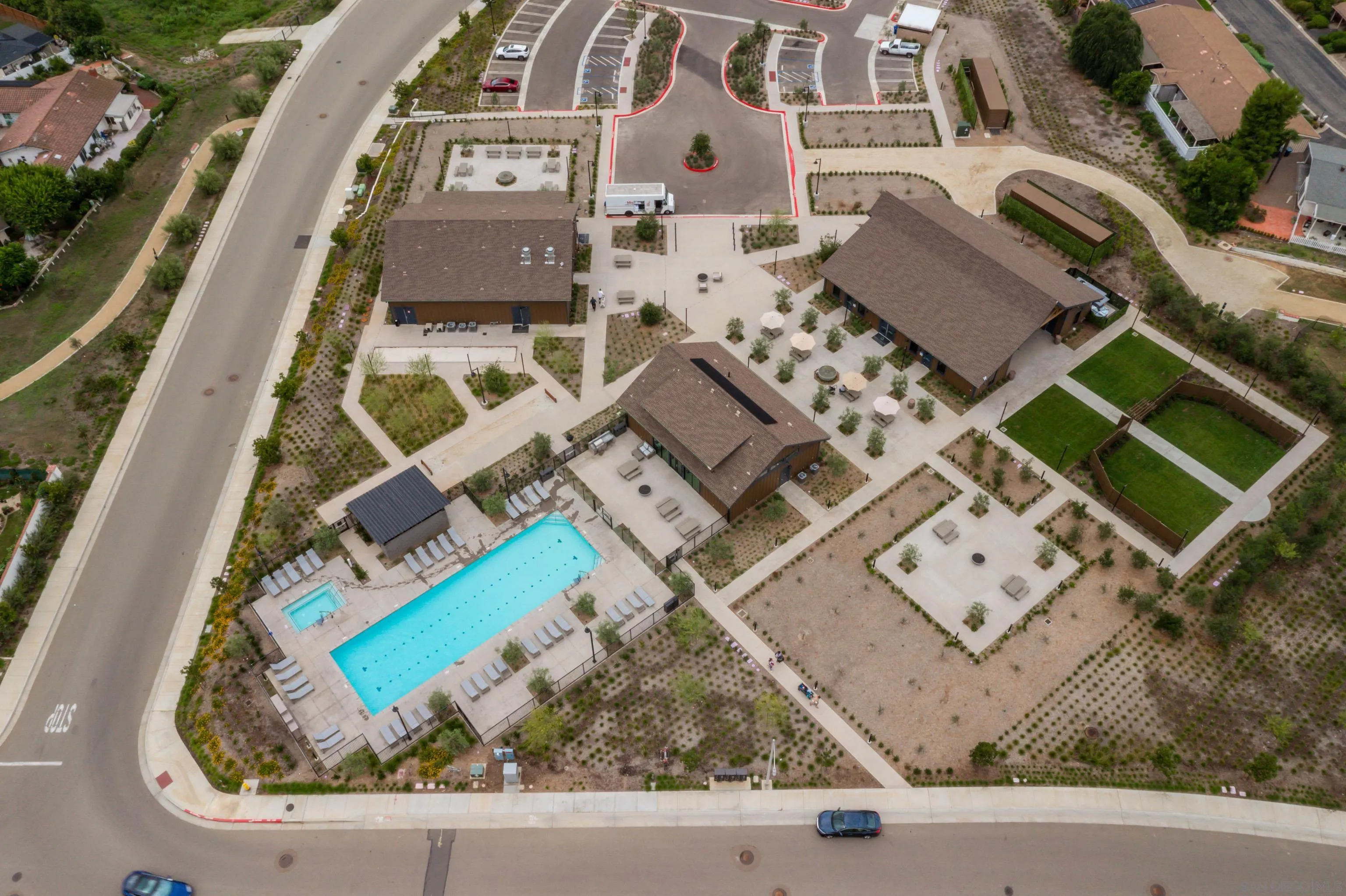 2066 Bruno Place Escondido, CA 92026 - Photo 29 of 33 an aerial view of a house with a swimming pool