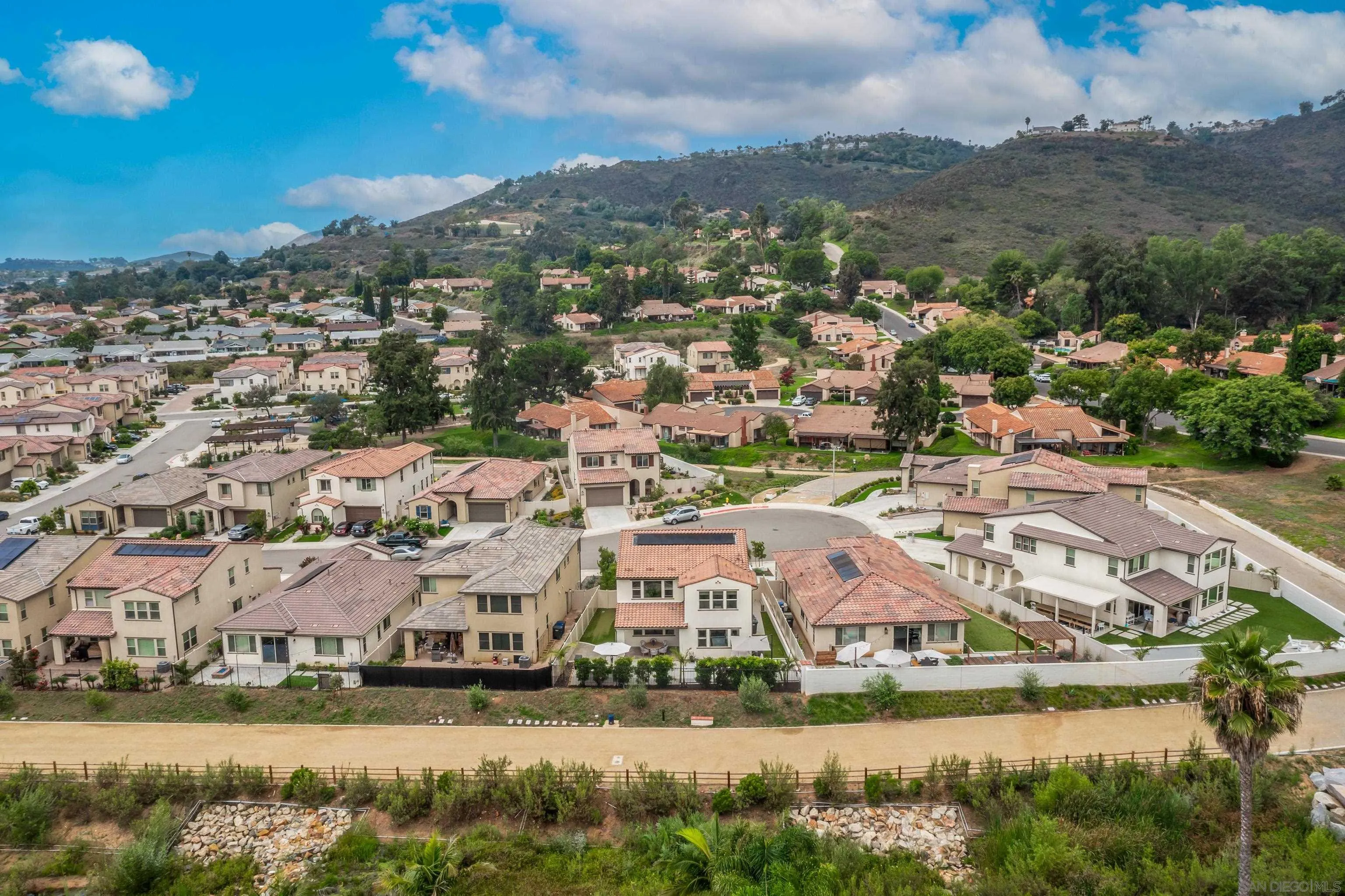 2066 Bruno Place Escondido, CA 92026 - Photo 31 of 33 an aerial view of residential houses with outdoor space and river