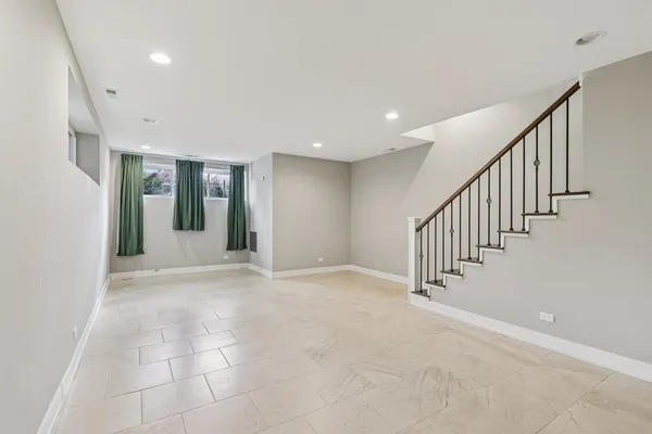 a view of an entryway with stairs