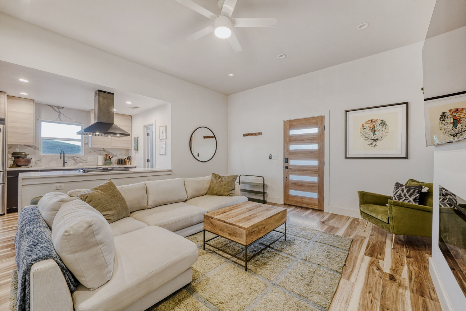 5313 Downs Drive Austin, TX 78721 - Photo 5 of 21 a living room with furniture and wooden floor