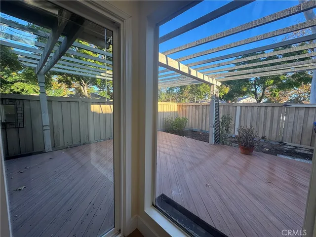 a view of backyard with green space