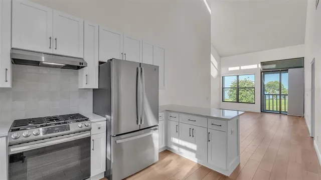 an empty room with window