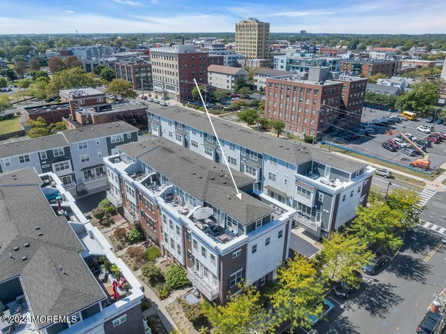 a view of a city with tall buildings