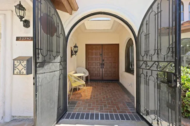 a view of a entryway door