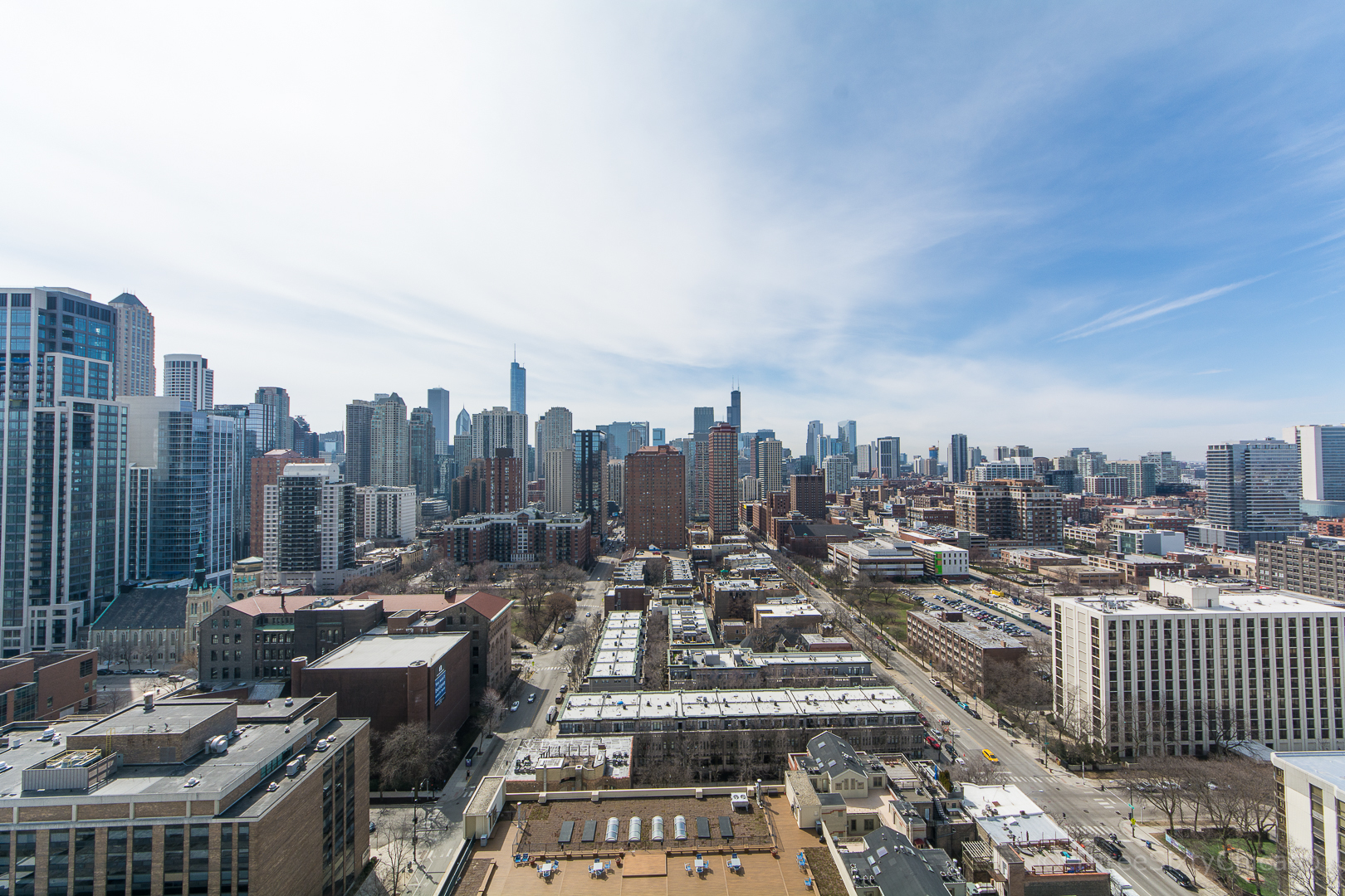 111 West Maple Street, Unit 2406 Chicago, IL 60610 - Photo 13 of 18 an aerial view of a city