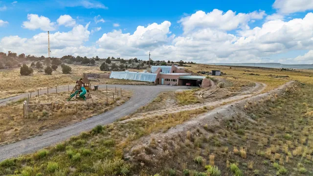 a view of a lake with houses