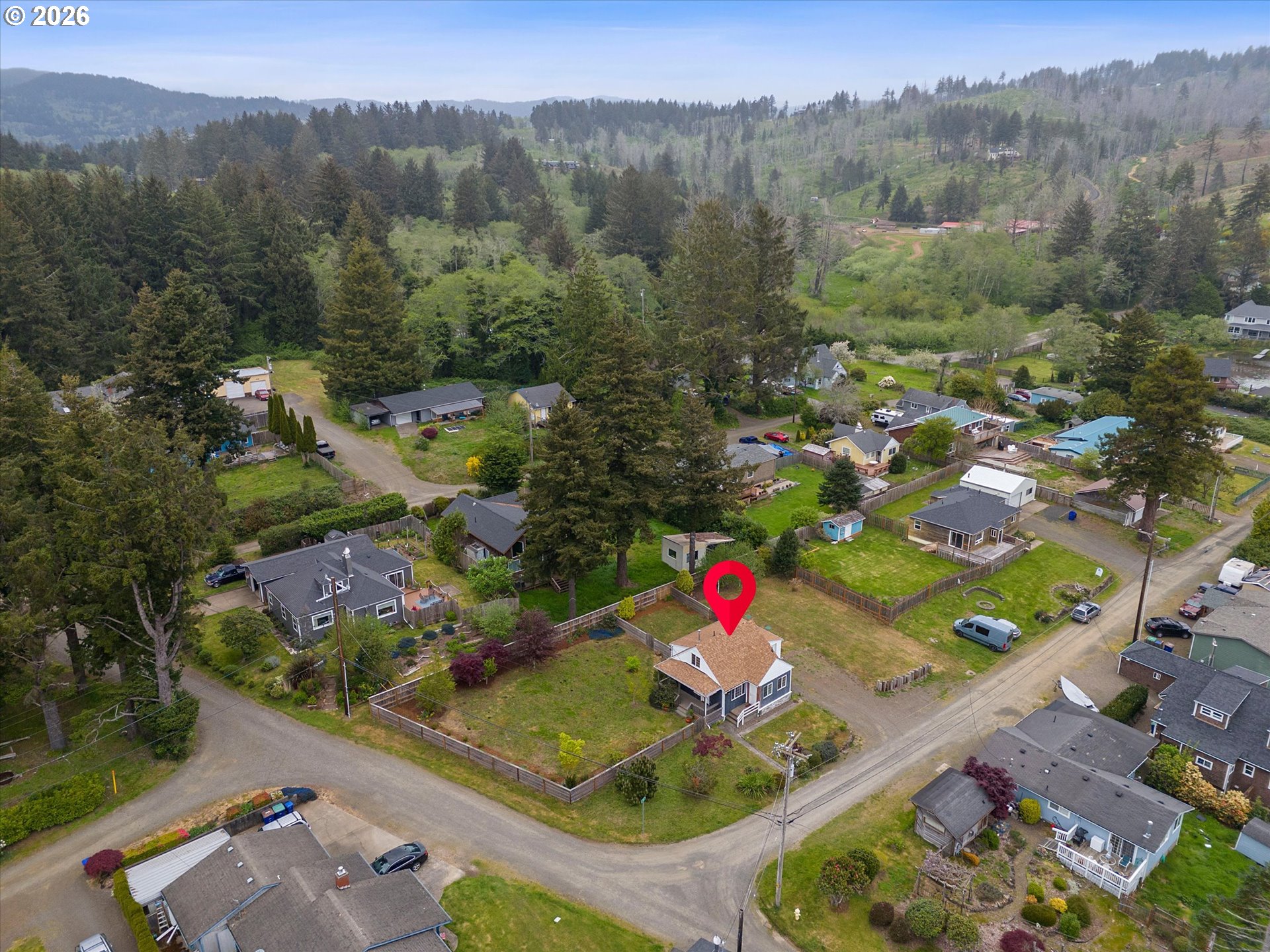 5093 Northeast 49th Street Neotsu, OR 97364 - Photo 3 of 36 an aerial view of a house a garden