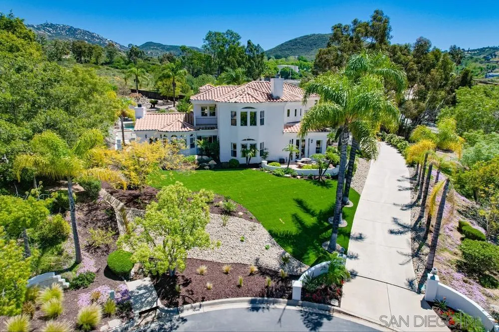 14399 Blue Sage Road Poway, CA 92064 - Photo 17 of 70 a aerial view of a house with a garden
