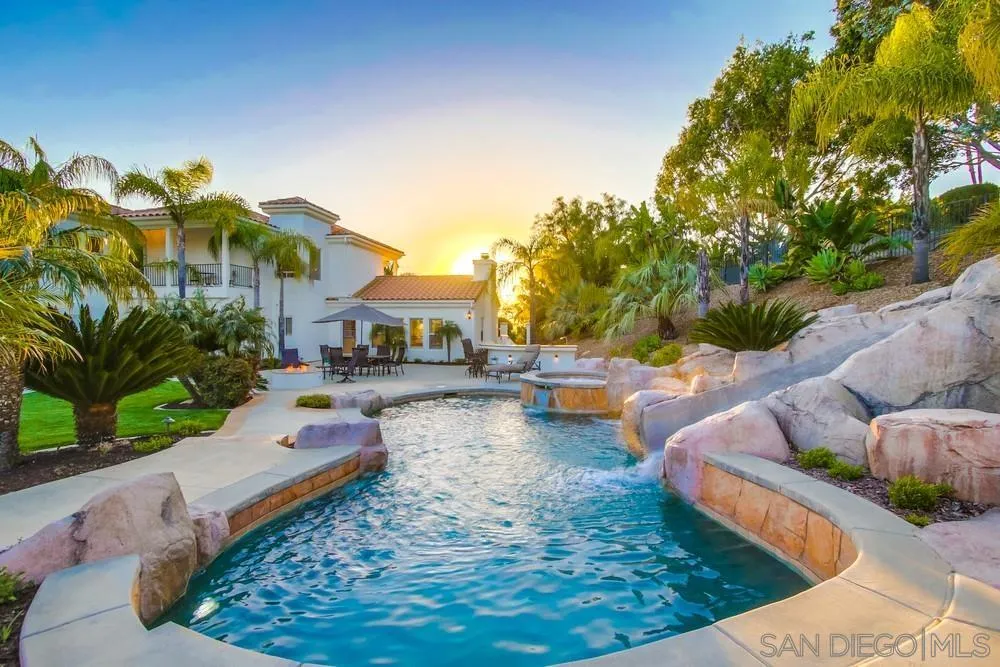 14399 Blue Sage Road Poway, CA 92064 - Photo 58 of 70 a view of a house with swimming pool and sitting area