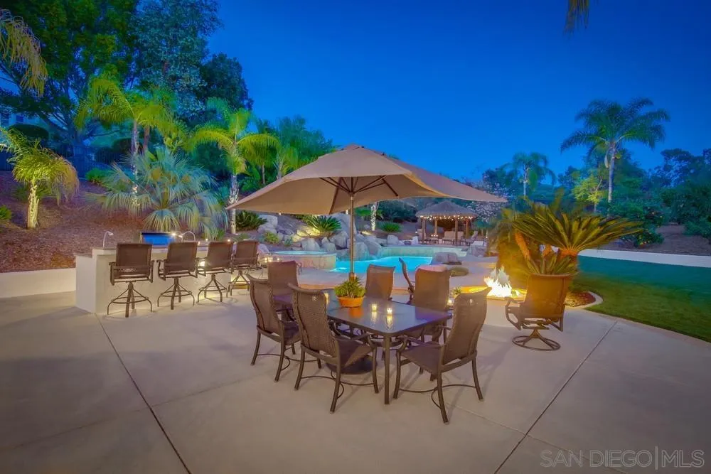 14399 Blue Sage Road Poway, CA 92064 - Photo 9 of 70 a view of a chairs and table with umbrella in the patio