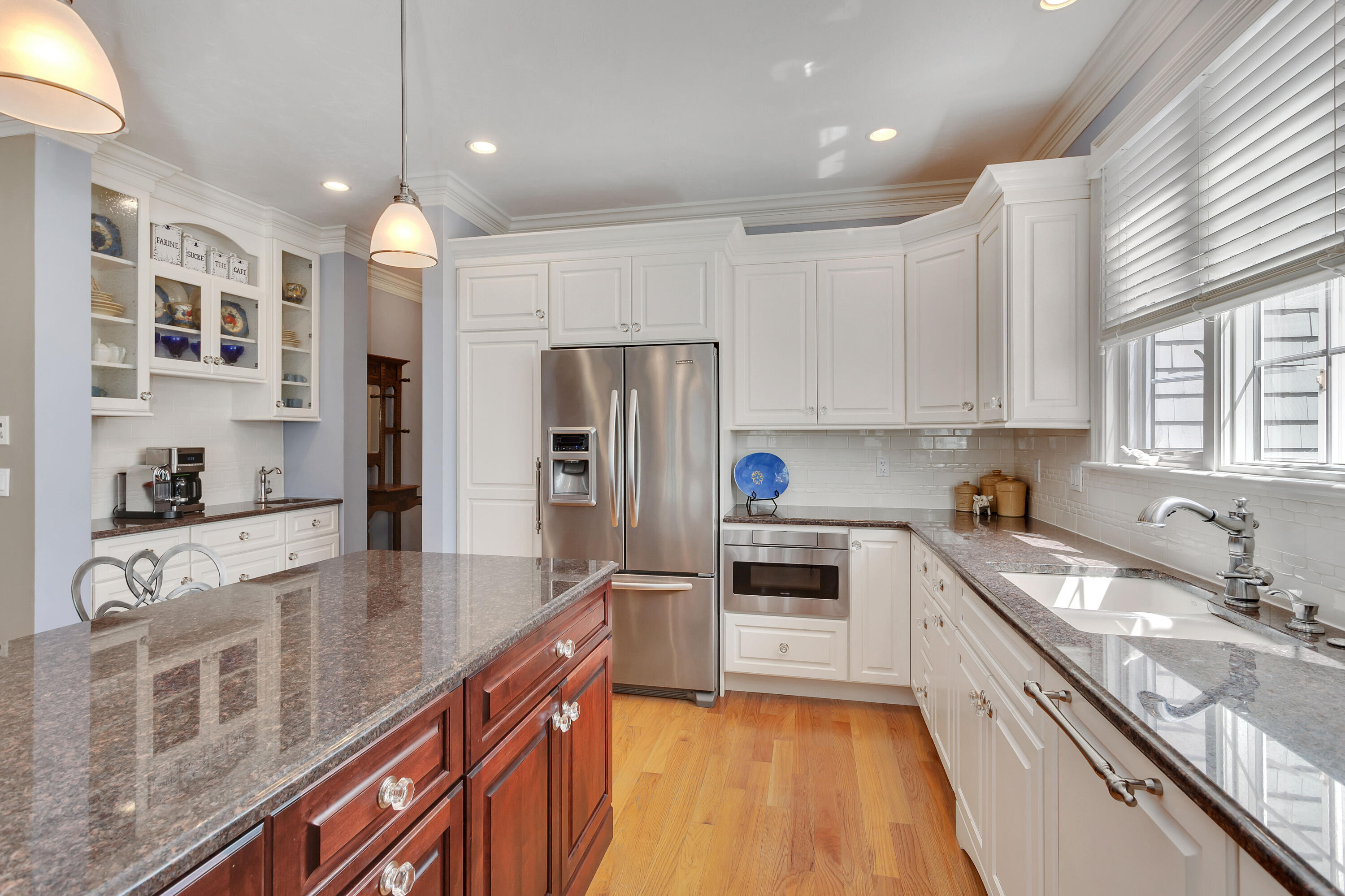 10 Open Space Drive Sandwich, MA 02563 - Photo 15 of 49 a kitchen with granite countertop a sink appliances cabinets and counter space