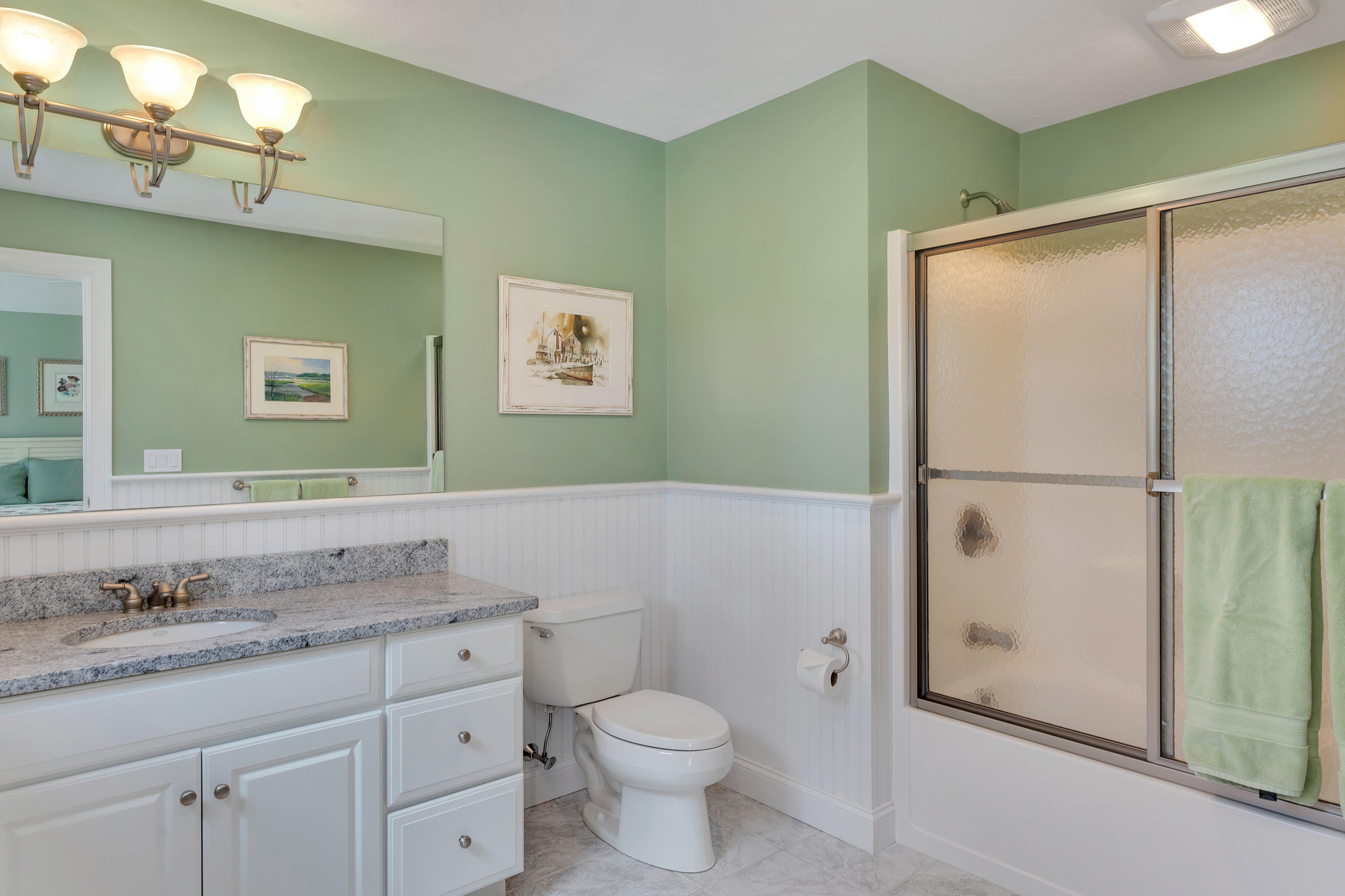 10 Open Space Drive Sandwich, MA 02563 - Photo 30 of 49 a bathroom with a granite countertop sink toilet and shower