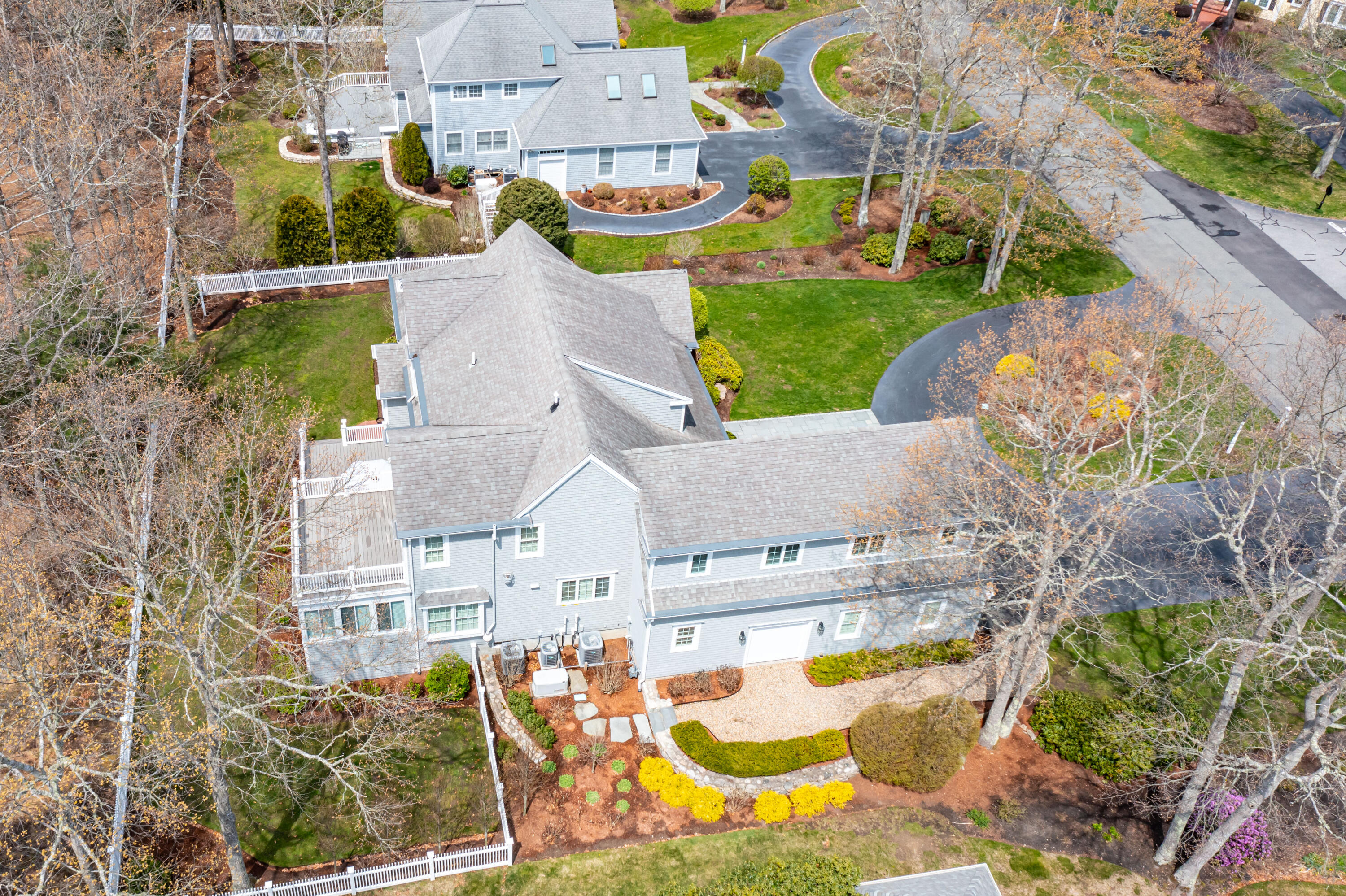 10 Open Space Drive Sandwich, MA 02563 - Photo 3 of 49 an aerial view of a house with a swimming pool yard and outdoor seating