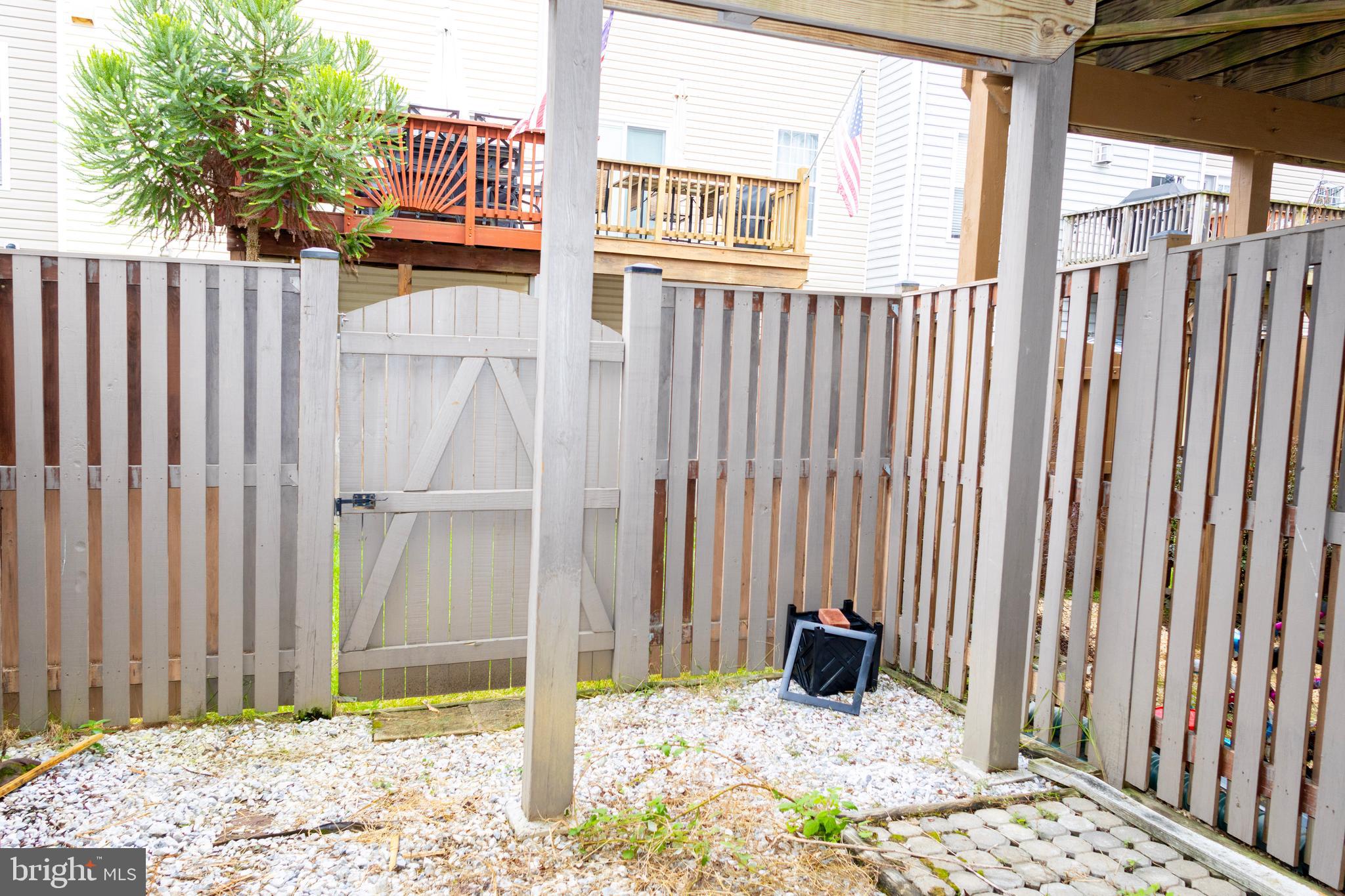 2429 Lizbec Court Crofton, MD 21114 - Photo 26 of 31 a view of a backyard with a chair and wooden fence