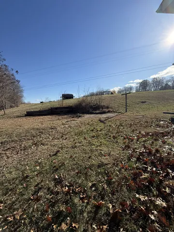 a view of a lake in middle of forest