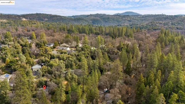 a view of city and mountain
