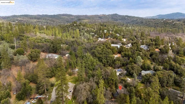 a view of city and mountain
