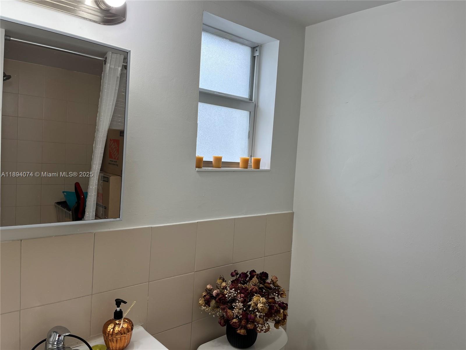 1020 Southwest 4th Street, Unit 103 Miami, FL 33130 - Photo 11 of 11 a bathroom with a sink and a mirror