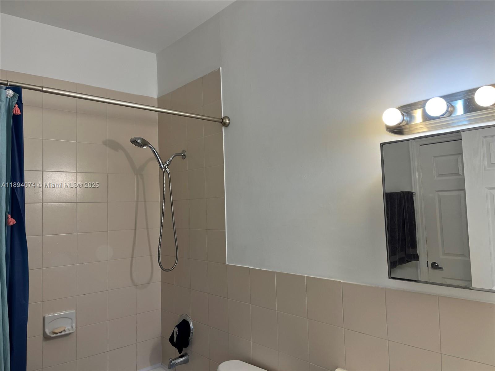 1020 Southwest 4th Street, Unit 103 Miami, FL 33130 - Photo 6 of 11 a bathroom with a shower and a mirror