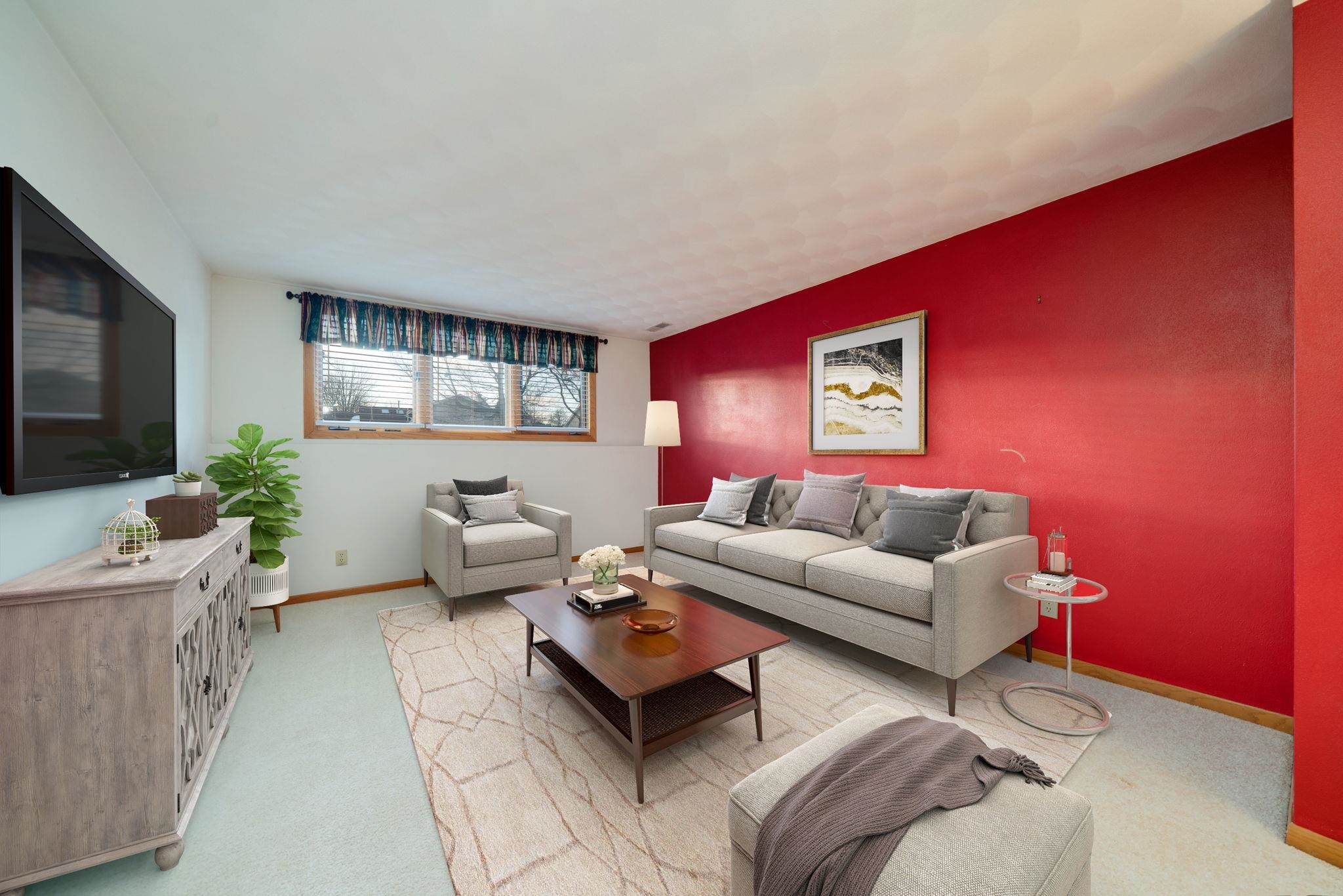 1196 South Trainer Road Rockford, IL 61108 - Photo 22 of 33 a living room with furniture and a flat screen tv