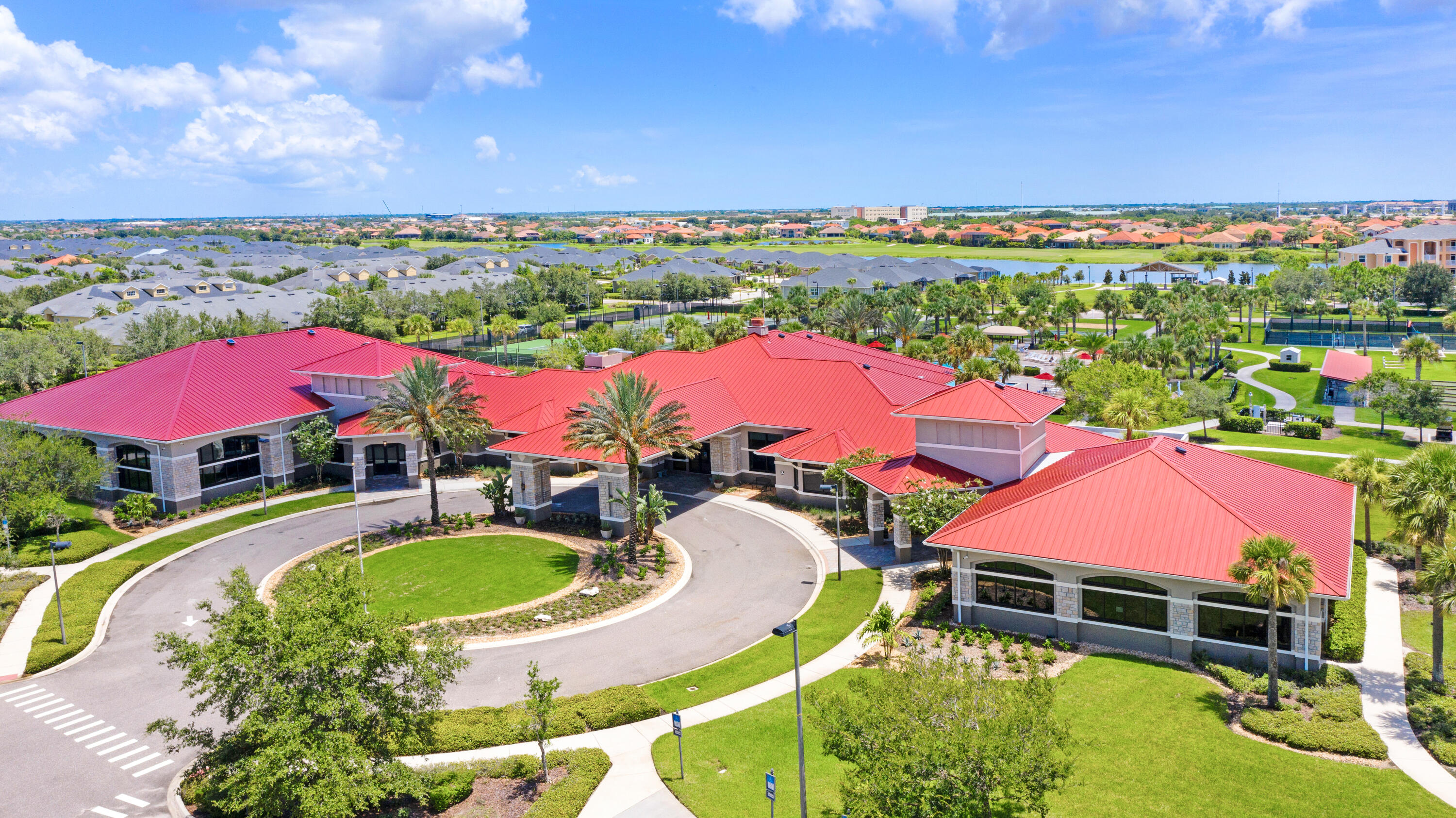 3795 Sansome Circle Melbourne, FL 32940 - Photo 26 of 76 an aerial view of a house with swimming pool outdoor seating and yard