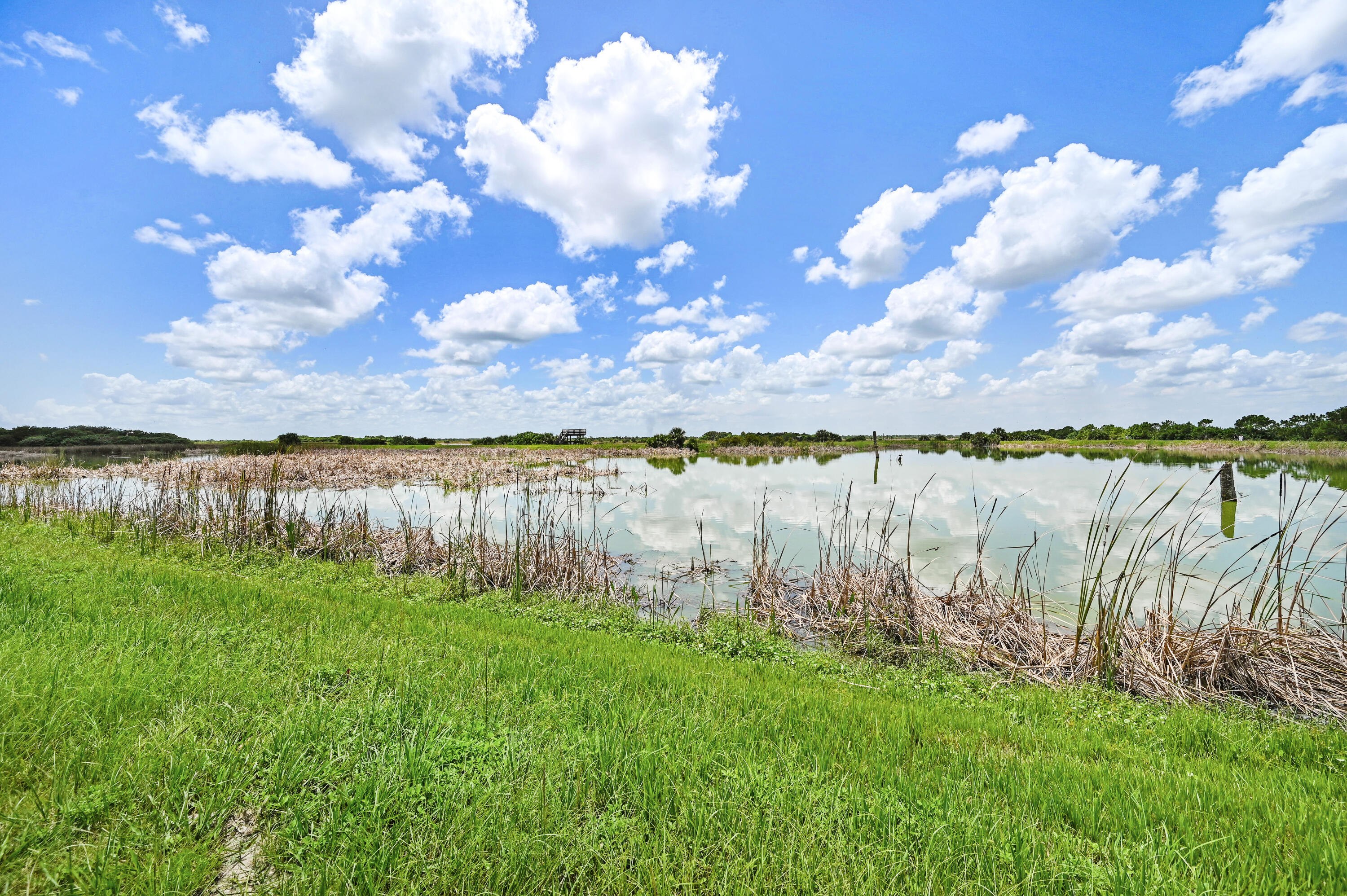 3795 Sansome Circle Melbourne, FL 32940 - Photo 28 of 76 a view of a lake with houses in the back