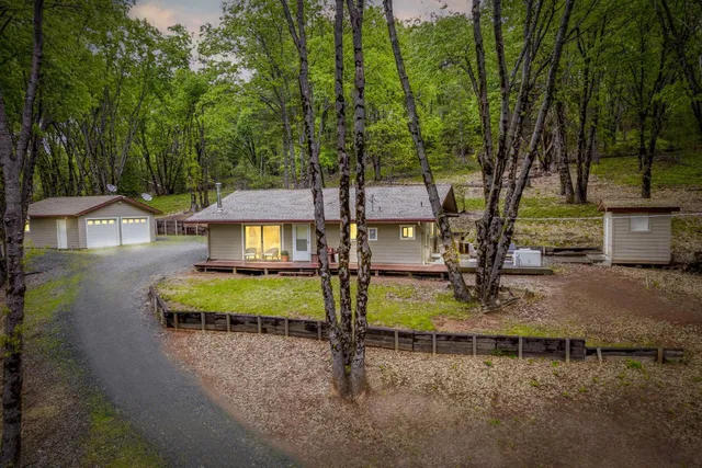 a view of outdoor space yard deck and tree