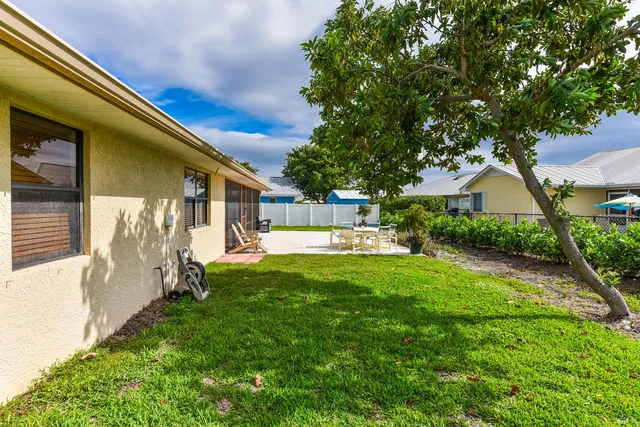 a house view with a garden space