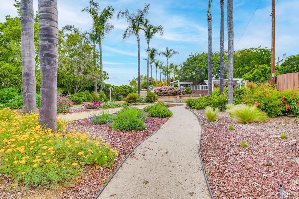 1601 Hidden Mesa Road El Cajon, CA 92019 - Photo 23 of 31 a view of a garden with a fountain