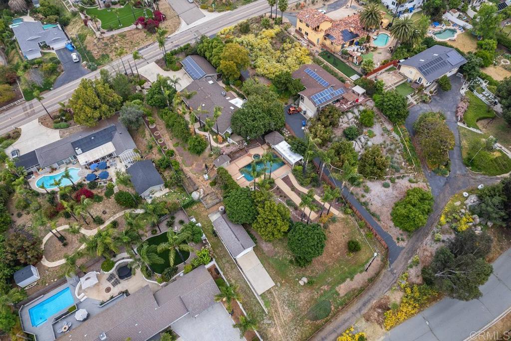 1601 Hidden Mesa Road El Cajon, CA 92019 - Photo 4 of 31 an aerial view of residential house with outdoor space and swimming pool