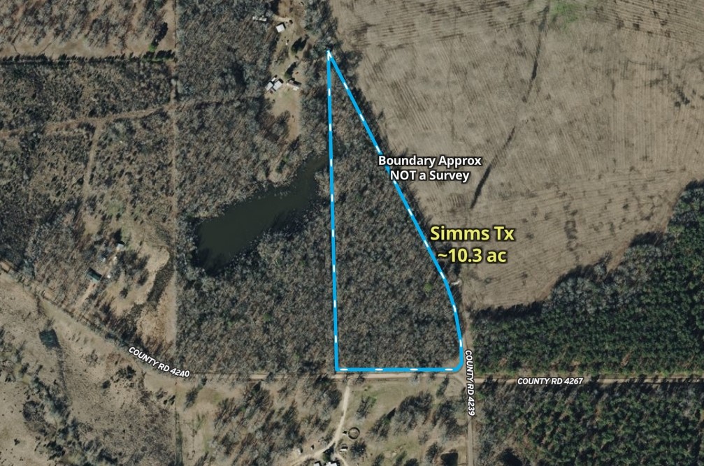 4239 - Cr Simms, TX 75574 - Photo 4 of 21 a sign on the side of a road