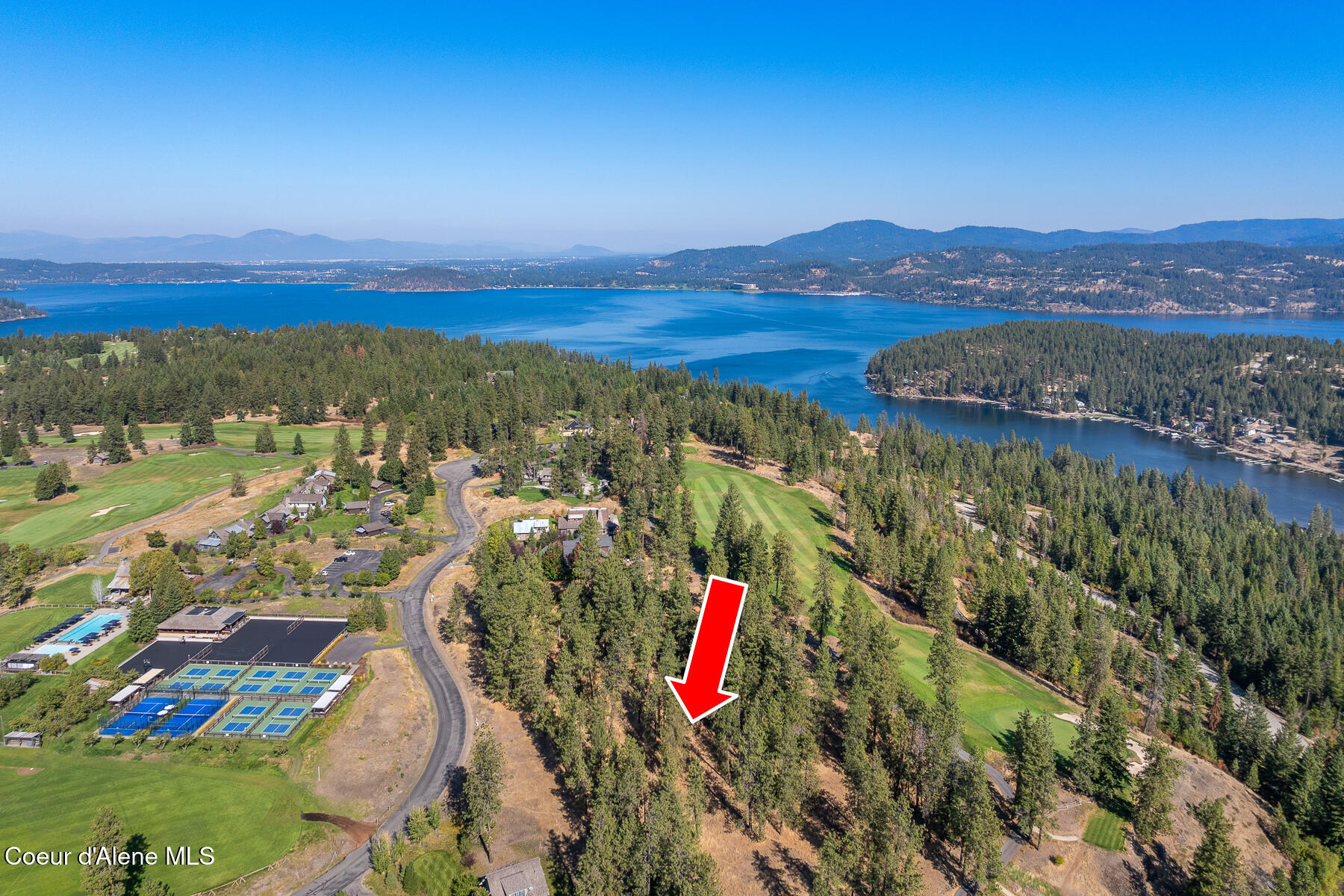 6446 South Old Barn Road Harrison, ID 83833 - Photo 11 of 16 Aerial_Lot203-7_Arrow