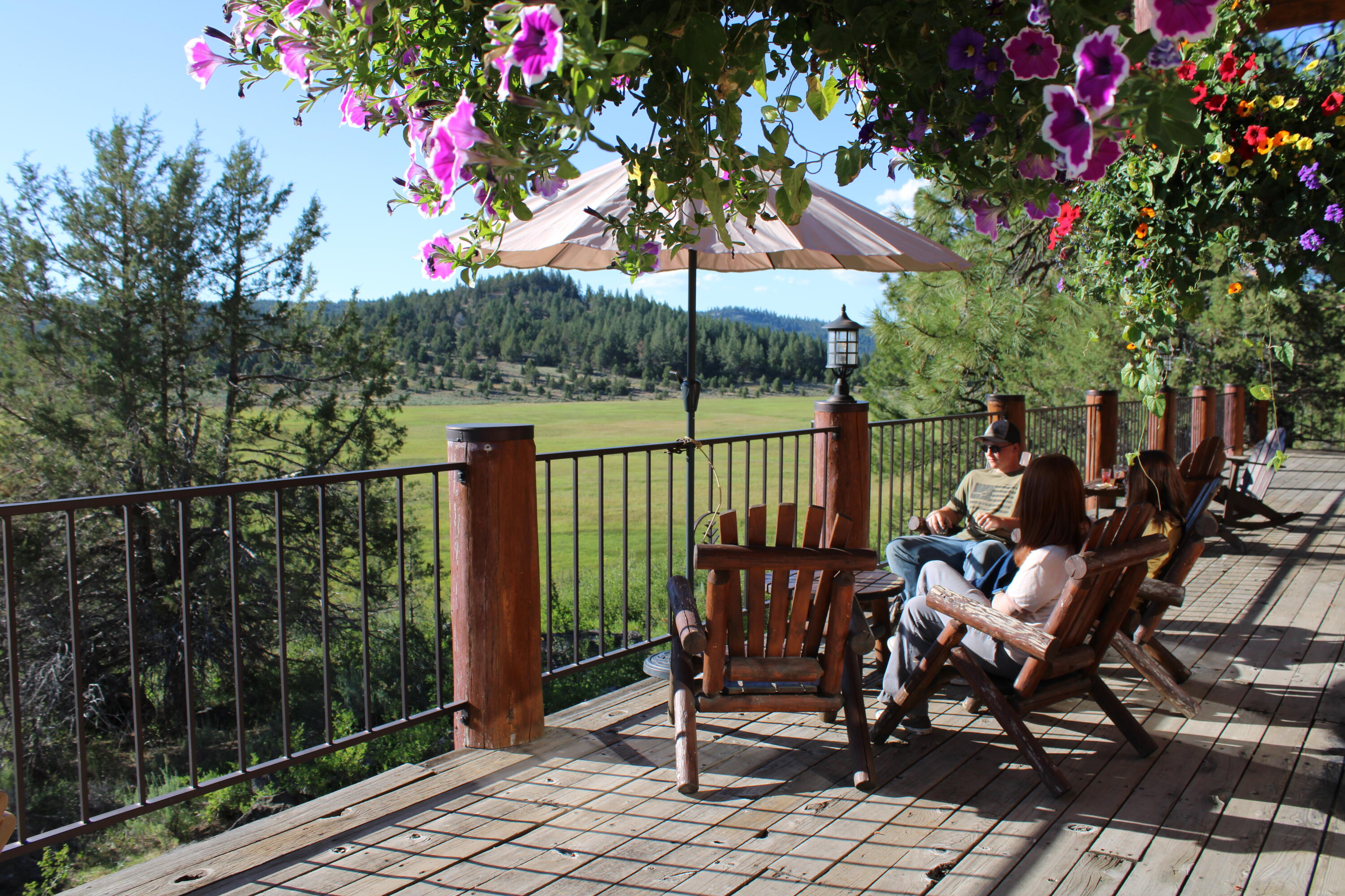 0 Fishhole Creek Road Bly, OR 97622 - Photo 5 of 38 ranch lodge deck overlooking meadow vall