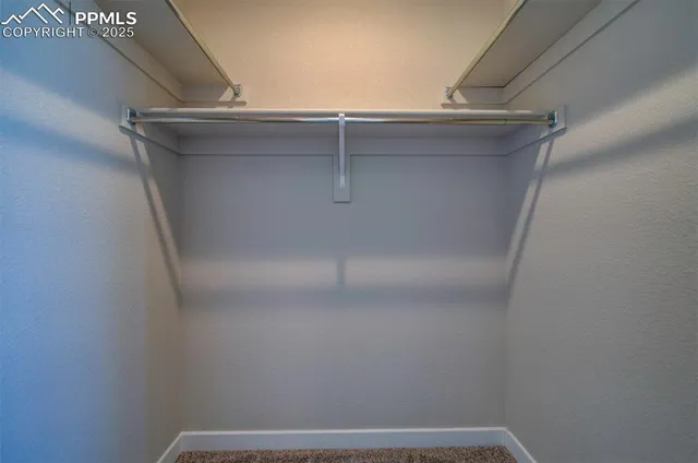 a close view of closet