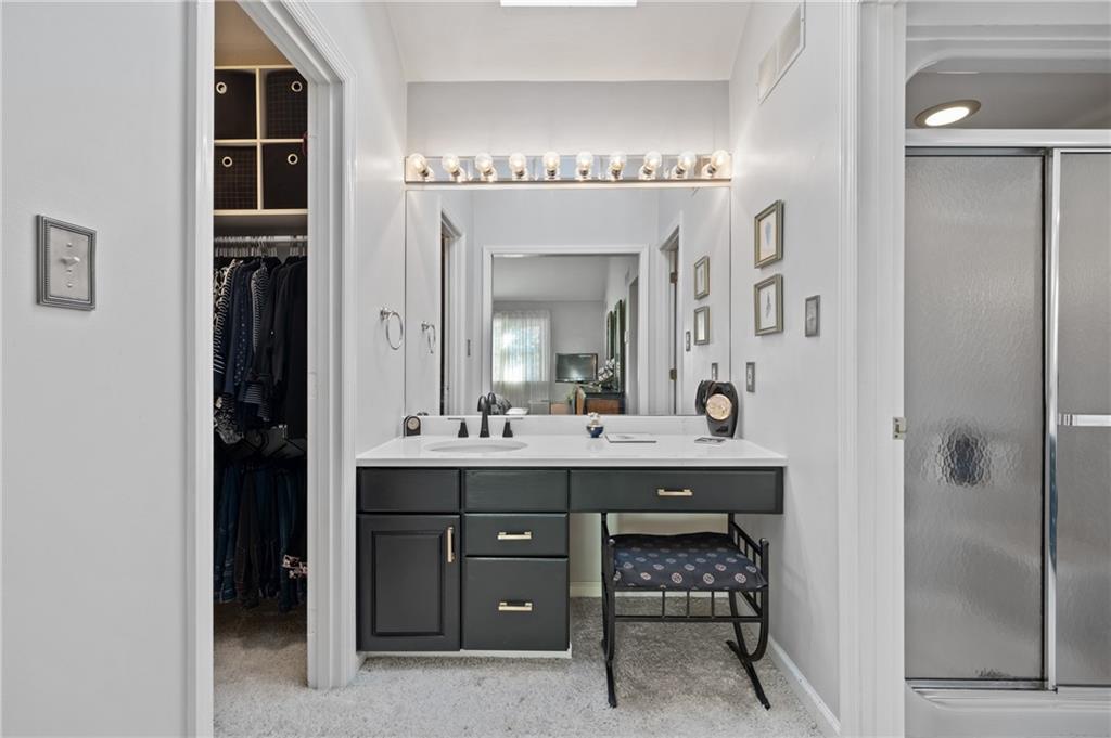 520 Colony Court Gibsonia, PA 15044 - Photo 27 of 45 a bathroom with a sink and a mirror