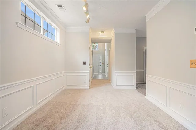 a view of an empty room